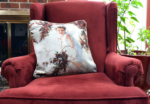 Tache 1 Piece 18 X 18 Inch Cupid's Horn Throw Pillow Cushion Cover...