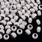 ANCIRS 100pcs 12mm Large Hole Rhinestone European Beads, Rondelle Spacer, Diamond Hair Beads for Bracelet Snake Chain Charm (White)...