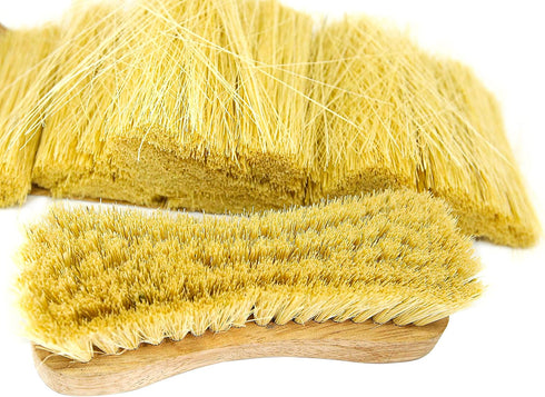 All-Natural Wooden Scrub Brush Set |Tampico Bristle Brush for Cleaning | Scrub Brushes for Cleaning | Floor, Tub, Kitchen, and Carpet Brushes for ...