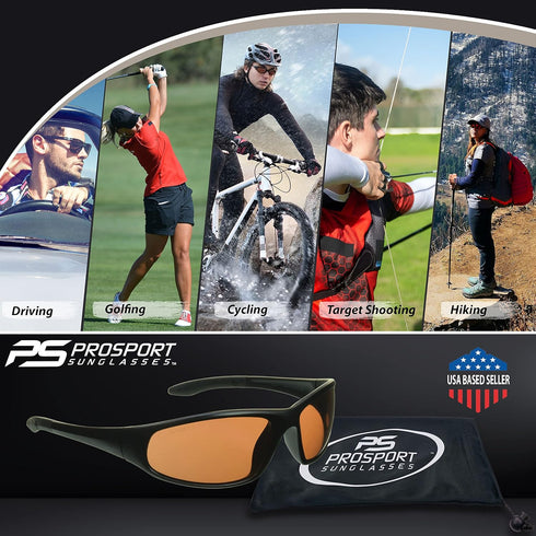 proSPORT Bifocal Sunglasses Safety for Men and Women. High Definition Blue Blocking Lenses....
