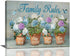 Nopenta Farmhouse Hydrangea Flower Wall Art Rustic Floral Butterfly Wall Decor Pictures Family Rules Canvas Print Painting Artwork Home Decoration...
