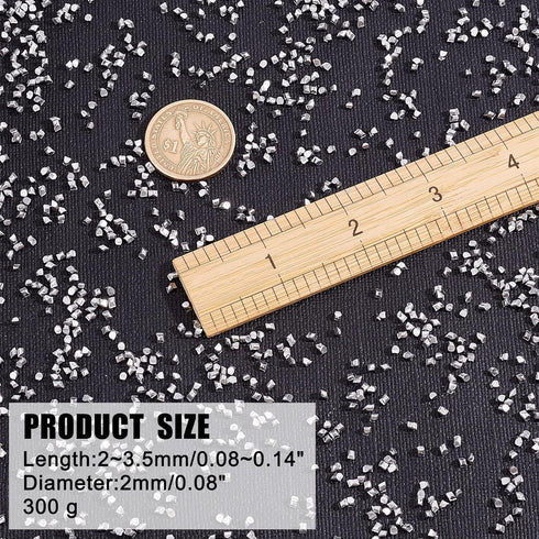 CHGCRAFT 300g Aluminum Metal Shavings Orgone Platinum Metal Small Lumps Sample for Art Experiments Production Industry Welding Metal Fittings DIY ...