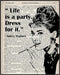 Posterizer 1 pcs-Life is a Party-Audrey Hepburn quote-Quotes and Poems-Famous Figures Art Collection-Decor for Home & Office- UNFRAMED Wall Art...