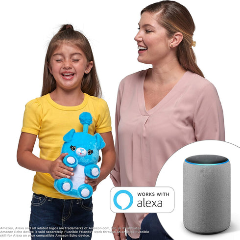 Fuzzible Friends Cuddles The Puppy Plush Light Up Toy – Works with Compatible Amazon Echo Devices for Interactive Activities and Sounds – Amazon E...