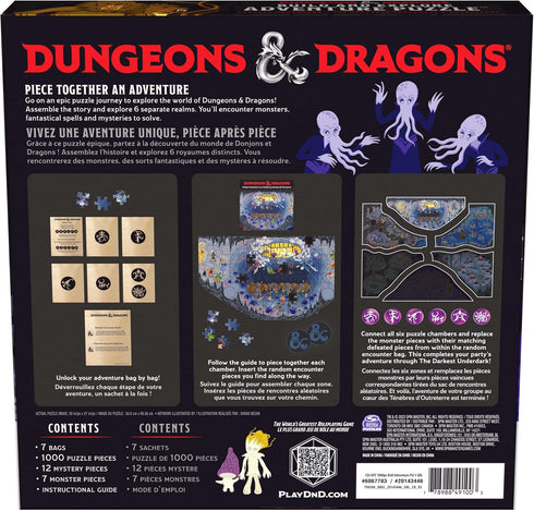 Dungeons & Dragons, Build and Explore Adventure Puzzle, DND Adult Puzzles, Dungeons and Dragons 1000 Piece Puzzles for Adults and Kids Ages 12+...