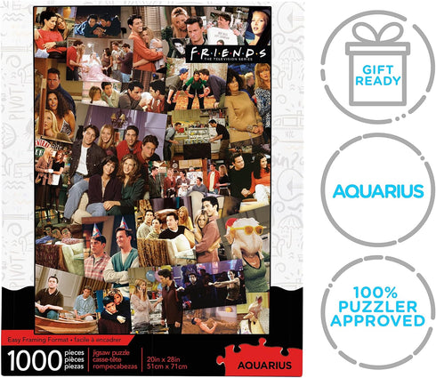 AQUARIUS Friends Collage Puzzle (1000 Piece Jigsaw Puzzle) - Officially Licensed Friends TV Show Merchandise & Collectibles - Glare Free - Precisi...