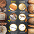 Hand Crafted Bread Lame Dough Scoring Tool in Wooden Storage Box for Sourdough Bread Baking - Dough Scoring Knife with 10 Extra Blades and a Prote...