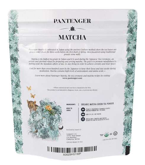 Organic Ceremonial Grade Matcha | Emerald Green, Creamy & Sweet (for a matcha) | Japanese - First Harvest - Hand Picked - Stone Milled | By Panten...