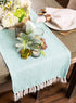 DII Woven Basics Collection 100% Cotton Knit Table Runner, 15x72, Aqua...