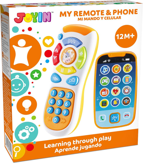 JOYIN Smartphone Toys for Baby, Remote Control Baby Phone with Music, Baby Learning Toy, Christmas Birthday Gifts for Baby, Infants, Kids, Boys an...