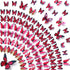 Amaonm® 60 Pcs 5 Packages Beautiful 3D Butterfly Wall Decals Removable DIY Home Decorations Art Decor Wall Stickers & Murals for Babys Bedroom Tv ...