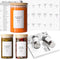 400 Minimalist Spice Labels, Preprinted Stickers Booklet, Black Text on White Waterproof Matte Backing, Herb Seasoning Spice Jars Rack Organizatio...