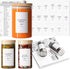 400 Minimalist Spice Labels, Preprinted Stickers Booklet, Black Text on White Waterproof Matte Backing, Herb Seasoning Spice Jars Rack Organizatio...