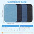 HTVRONT Iron on Patches for Clothing Repair, Cotton Patches Iron on, Dark Blue Repair Decorating Kit 20 Pieces Iron on Patch Size 3" by 4-1/4" (7....