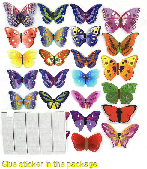PARLAIM 104PCS Butterfly Wall Decals for Wall-3D Butterflies Wall Stickers Butterfly Decoration Butterflies Decoration Removable Mural Decals Home...