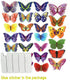 PARLAIM 104PCS Butterfly Wall Decals for Wall-3D Butterflies Wall Stickers Butterfly Decoration Butterflies Decoration Removable Mural Decals Home...