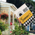 Hello Summer Sunflower House Flag 28x40 Inch Double Sided Black and White Buffalo Check Plaid Outdoor Flags Yellow Floral Farmhouse Decorations Ho...