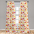Ambesonne Leaf Curtains, Colorful Fall Autumn Leaves on White Background Seasonal Design Modern Art, Window Treatments 2 Panel Set for Living Room...