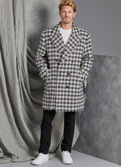 Vogue Men's Loose-Fitting Lined Coat Sewing Pattern Kit, Design Code V1976, Sizes 34-36-38-40-42...