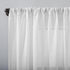 Clean Window Crushed Texture Allergy/Pet Friendly Anti-Dust Sheer Curtain Panel, 52" W x 63" L, White...