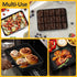TeamFar Lasagna Pan, 9.4 x 7 x 2 Inch Stainless Steel Deep Baking Roasting Brownie Pan for Toaster Oven, Black Non-Stick Coating Rectangle Cake Pa...