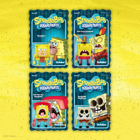 Super7 SpongeBob SquarePants Kah-Rah-Tay SpongeBob - 3.75" SpongeBob Action Figure Classic Cartoon Collectibles and Retro Toys...