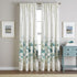 CHF Watercolor Floral Curtain Panel, 84", Aqua...