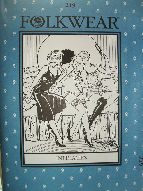 Folkwear #219 Intimacies Camisole Teddy Slip Lingerie Sewing Costume Pattern...