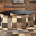 VHC Brands Kettle Grove King Sham 21x37 Primitive Country Patchwork Design, Country Black and Creme...