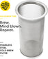 Brew Tube Cold Brew Coffee Filter – Stainless Steel Reusable Mesh for Wide Mouth Mason Jars (1–2 Quart), Airtight DIY Iced Coffee & Tea Maker...