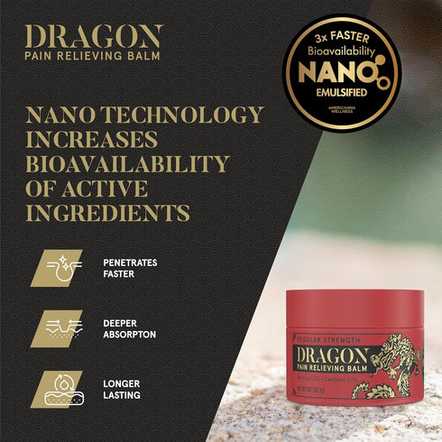 Dragon Pain Relieving Balm 2.0 oz Jar Regular Strength Muscle and Joint Discomfort Relief for Back, Elbows, Feet, Hands, HIPS, Legs and Neck...