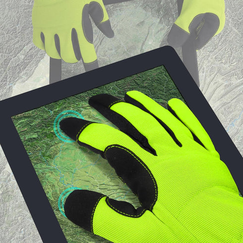 DULFINE 100% Waterproof Winter Work Gloves For Men, High Dexterity Touch Screen For Multipurpose,Excellent Grip (Large)...