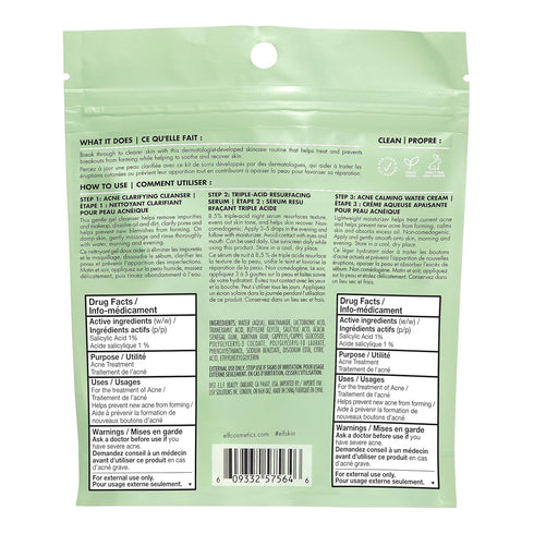 e.l.f. SKIN Blemish Breakthrough Blemish Control Basics Kit, Travel-Size Acne Skincare Routine, Cleanser, Serum & Moisturizer, Vegan & Cruelty-Fre...