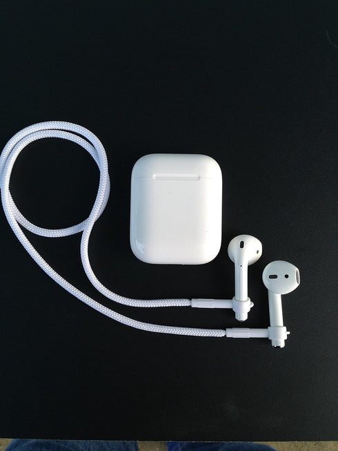 Cord - Soft 22 Inches Leash or Necklace That Holds Around Your Neck, Compatible with Many Wireless Buds, White......