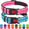 2 Pack Reflective Dog Collar for Large Dogs Girl Boys,Female Male,Nylon Dog Collars for Puppy Small Medium Dogs with Quick Release Safety Buckle, ...