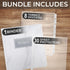 Samsill Recipe Binder Full Page 8.5 x 11 Kit, 1 Inch D-Ring, Marble Design...