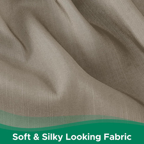 Biscaynebay Wrap Around Bed Skirts for Full & Full XL Beds 15" Drop, Taupe Adjustable Elastic Dust Ruffles Easy Fit Wrinkle & Fade Resistant Silky...