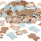 Threan 300 Pieces Bear Confetti Baby Shower Paper Confetti for Holiday Festival Party Table Home Decorations, 0.98 Inch(Blue, Brown)...