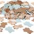 Threan 300 Pieces Bear Confetti Baby Shower Paper Confetti for Holiday Festival Party Table Home Decorations, 0.98 Inch(Blue, Brown)...