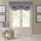 Elrene Home Fashions Antonia Floral Damask Waterfall Window Valance with Tassels, 52"x36", Silver...