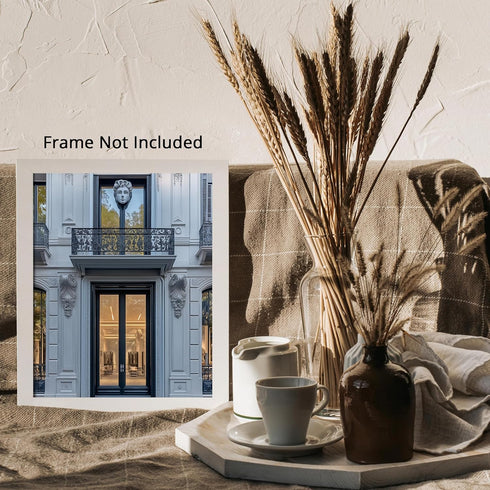 Posterizer 1 pcs-black-and-white photograph of Luxury store front 12-Photography Art-Retro Art-Gift for Women, Fashionistas, Designer Fashion Fans...