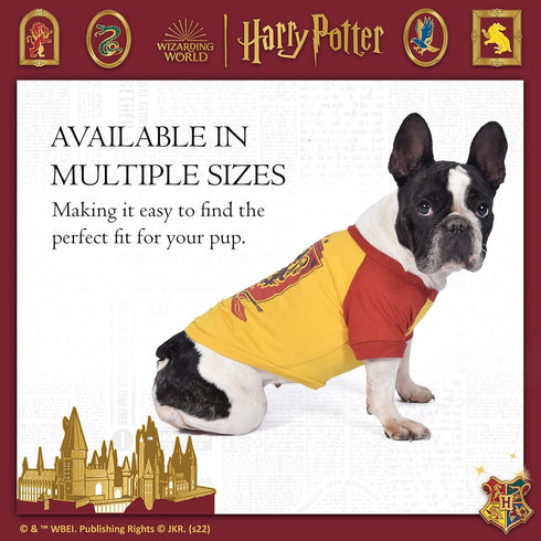 Harry Potter Gryffindor Pet T-Shirt in Size Large | Large Dog T-Shirt, Harry Potter Dog Shirt | Harry Potter Dog Apparel & Accessories for Hogwart...