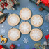 6 Sets Winter Embroidery Kit for Beginners Snowflakes Christmas Cross Kits DIY Needlepoint Kit with Patterns, Instructions, Embroidery Hoops, Thre...