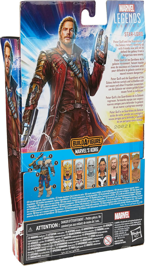 Marvel Legends Series Thor: Love and Thunder Star-Lord Action Figure 6-inch Collectible Toy, 2 Accessories, 1 Build-A-Figure Part...