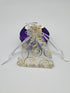 100pcs Sheer Organza Favor Bags For Wedding Baby Shower Rattan Print Gift Bags Samples Display Drawstring Pouches (3x4 inch, white)...