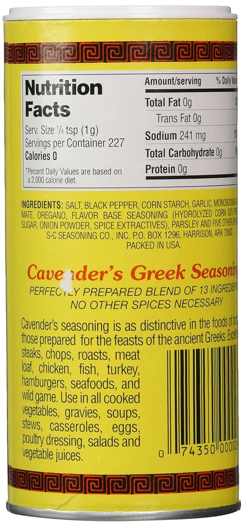 Cavender's All Purpose Greek Seasoning - 8 oz...