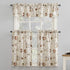 No. 918 Bristol Coffee Shop Semi-Sheer Rod Pocket Kitchen Curtain Valance and Tiers Set, 54" x 24", Ivory Off-White...