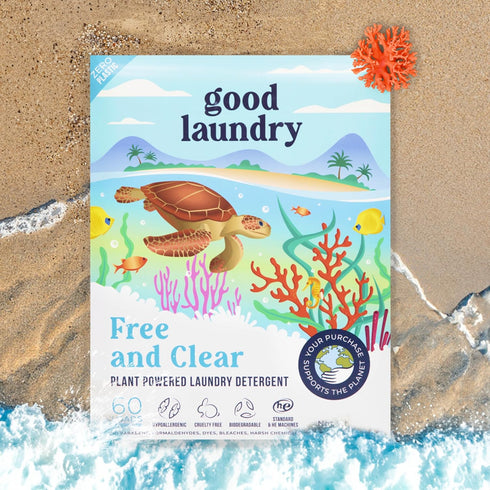 Detergent Sheets - Unscented (60 Loads) - Eco-Friendly Laundry Detergent Sheets, Hypoallergenic, No Plastic Jugs or Waste - Based in the USA...
