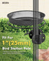 iBorn Bird Feeders Station Mesh Tray and Ring for 1” Pole Stand Station Outdoor Accessory for Humming Bird Feeders for Outside,5SECOND to Install,...