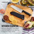 Farberware Edgekeeper 7-Inch Santoku Knife with Self-Sharpening Blade Cover, High Carbon-Stainless Steel Kitchen Knife with Ergonomic Handle, Razo...